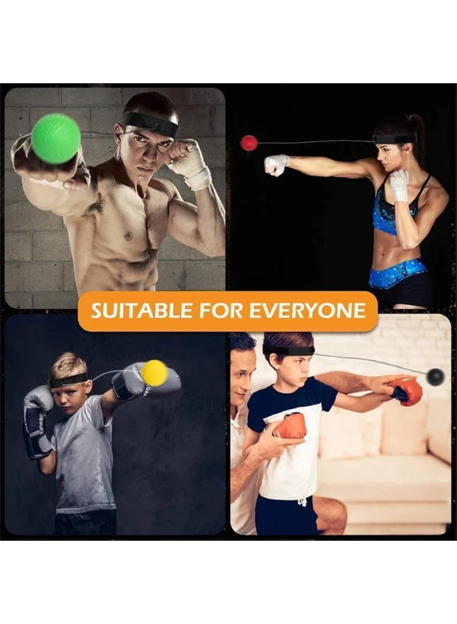 كيل › مجموعة كرة رد الفعل مع رأس قابل للتعديل، تتضمن 2 كرة (أحمر وأسود)، حقيبة تخزين وصندوق هدايا، مثالية لتحسين سرعة رد الفعل وتنسيق اليد والعين - معدات تدريب ممتعة للأطفال والرجال والسيدات - Image 3